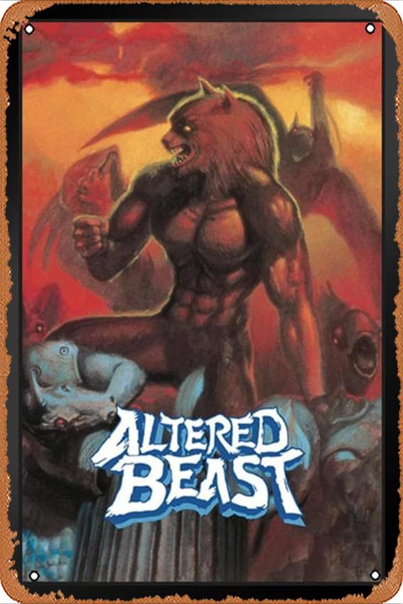 Retro Gaming Pictures - Metalen poster Retro blikken bord Altered