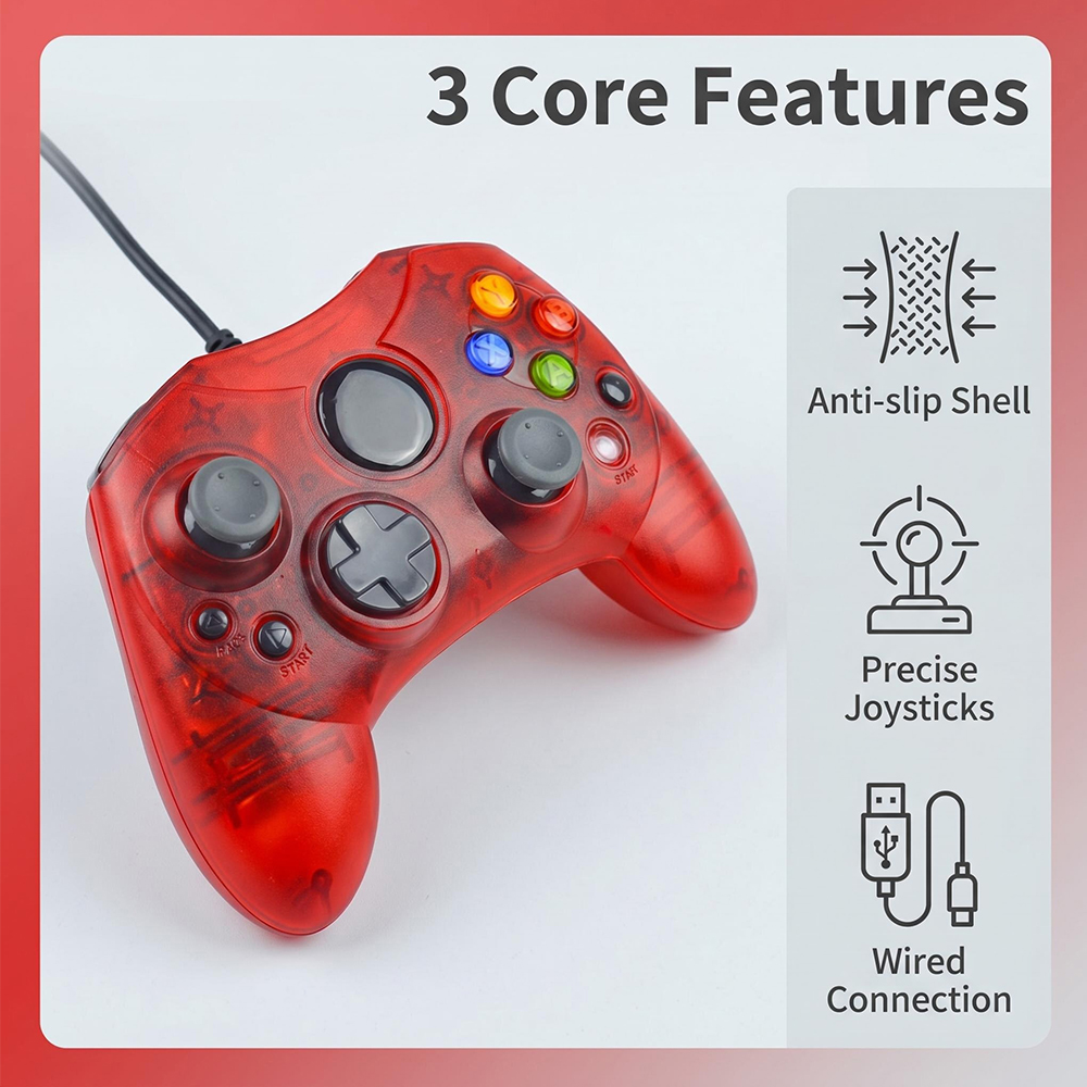 Retro Gaming Xbox Controller - Bedrade gamecontroller - Retro gameconsole -