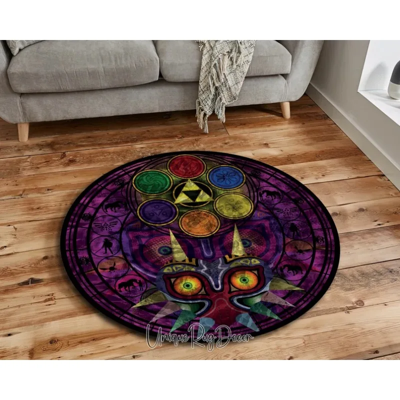Retro Gaming Zelda - Zelda symbool rond tapijt retro stijl