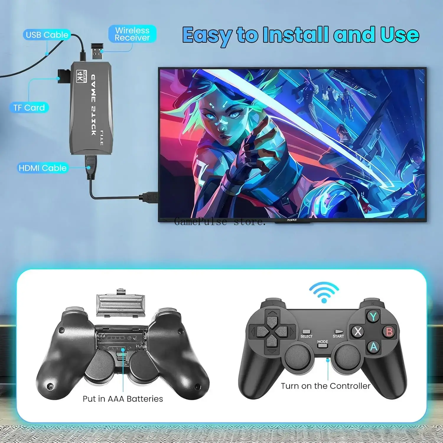 GamePulse M8 Gameconsole, emul - Retro Gaming Xbox Controller recensie en prijs