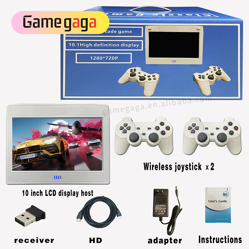 L Videogameconsole 10 inch sch - Retro Gaming Arcade Console recensie en prijs
